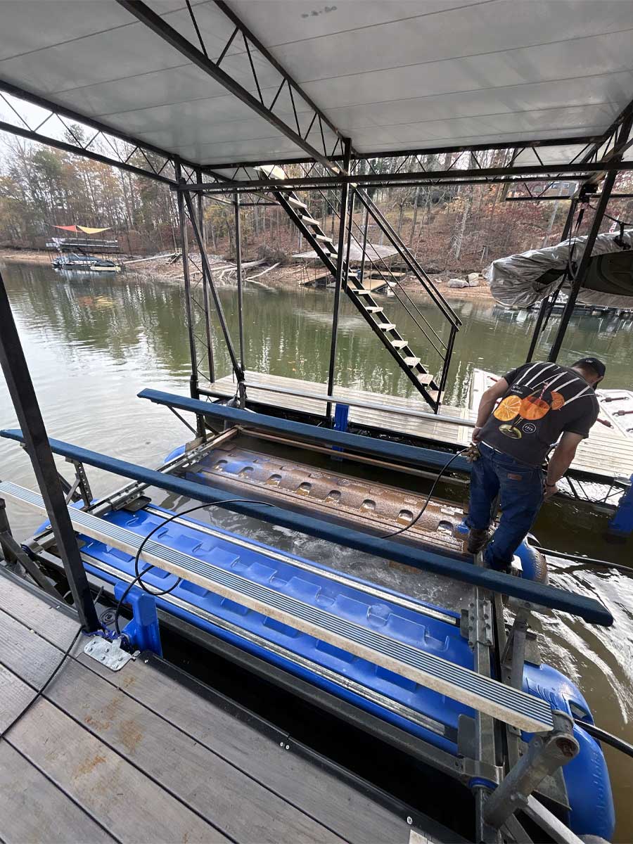 Boat Lift Installation