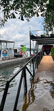 boat dock repair near gainesville ga