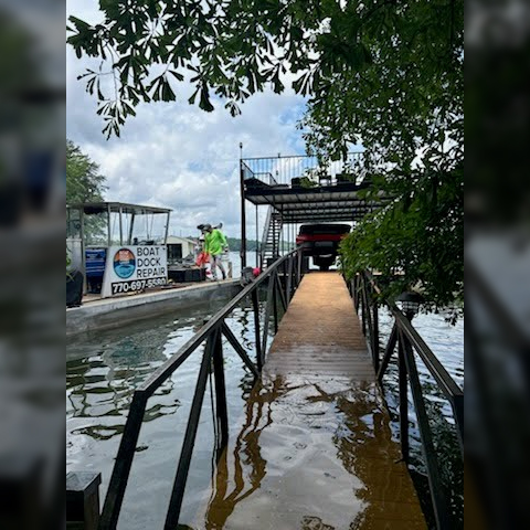 boat dock moving lake lanier