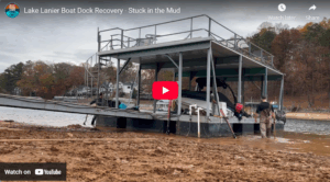 Lake Lanier Boat Dock Recovery - Stuck in the Mud
